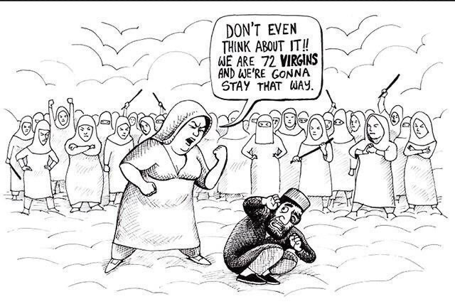 DON'T EVEN THINK ABOUT IT!! WE ARE 72 VIRGINS AND WE'RE GONNA STAY THAT WAY.