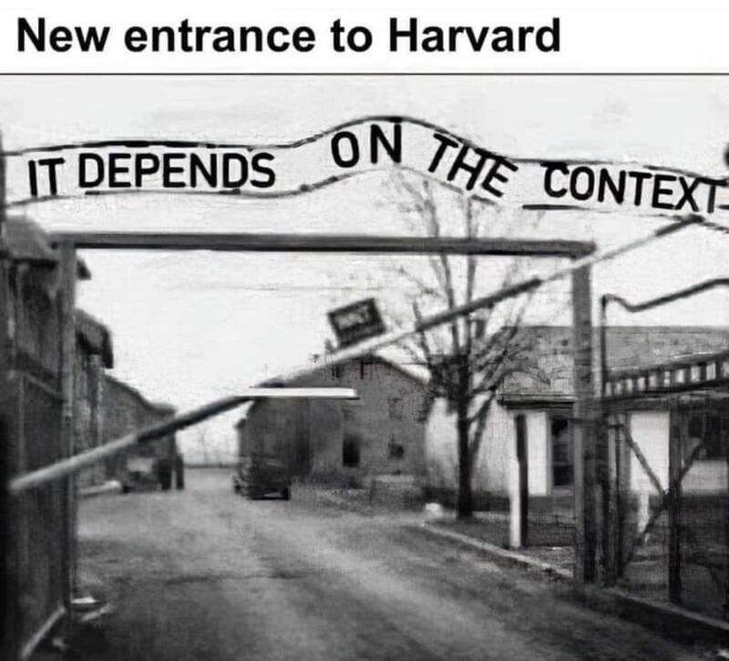 New entrance to Harvard IT DEPENDS ON THE CONTEXT