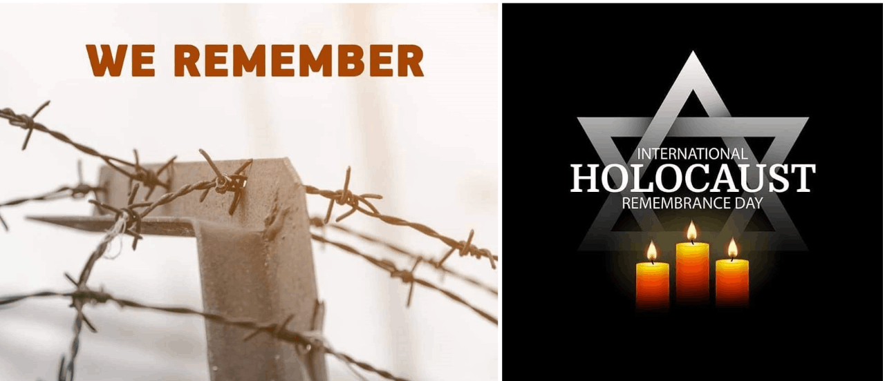 WE REMEMBER HOLOCAUST REMEMBRANCE DAY
